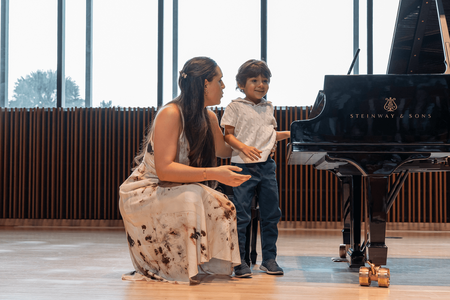 Student and Teacher at Recital