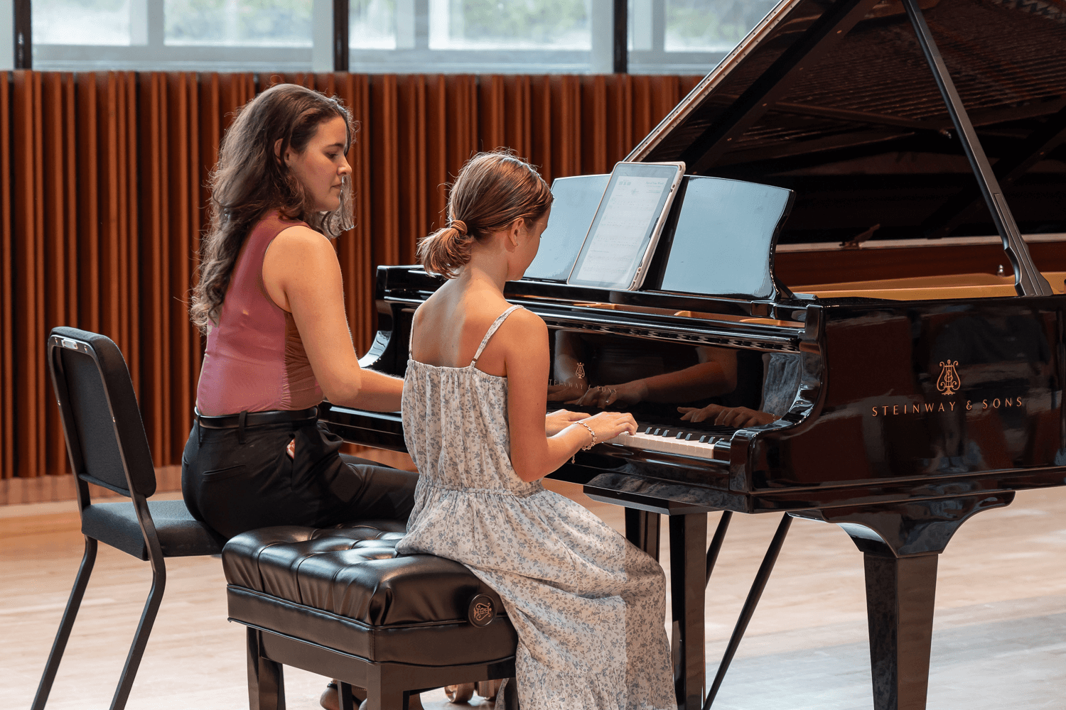 Student and Teacher at Recital