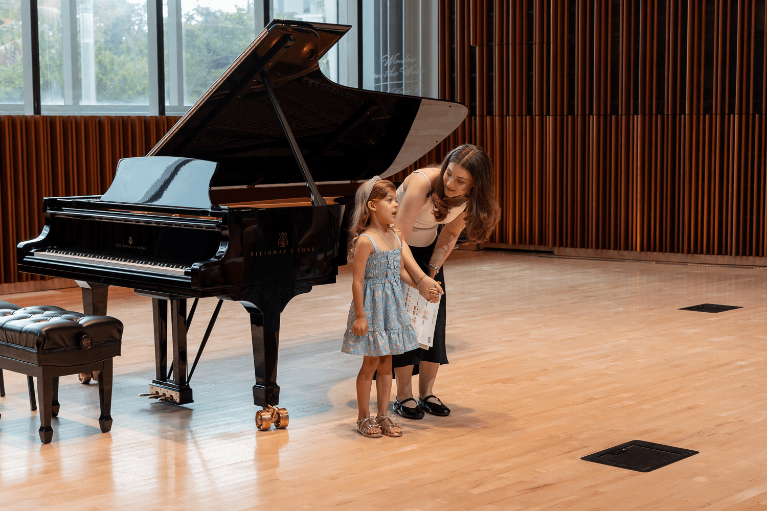 Student and Teacher at Recital