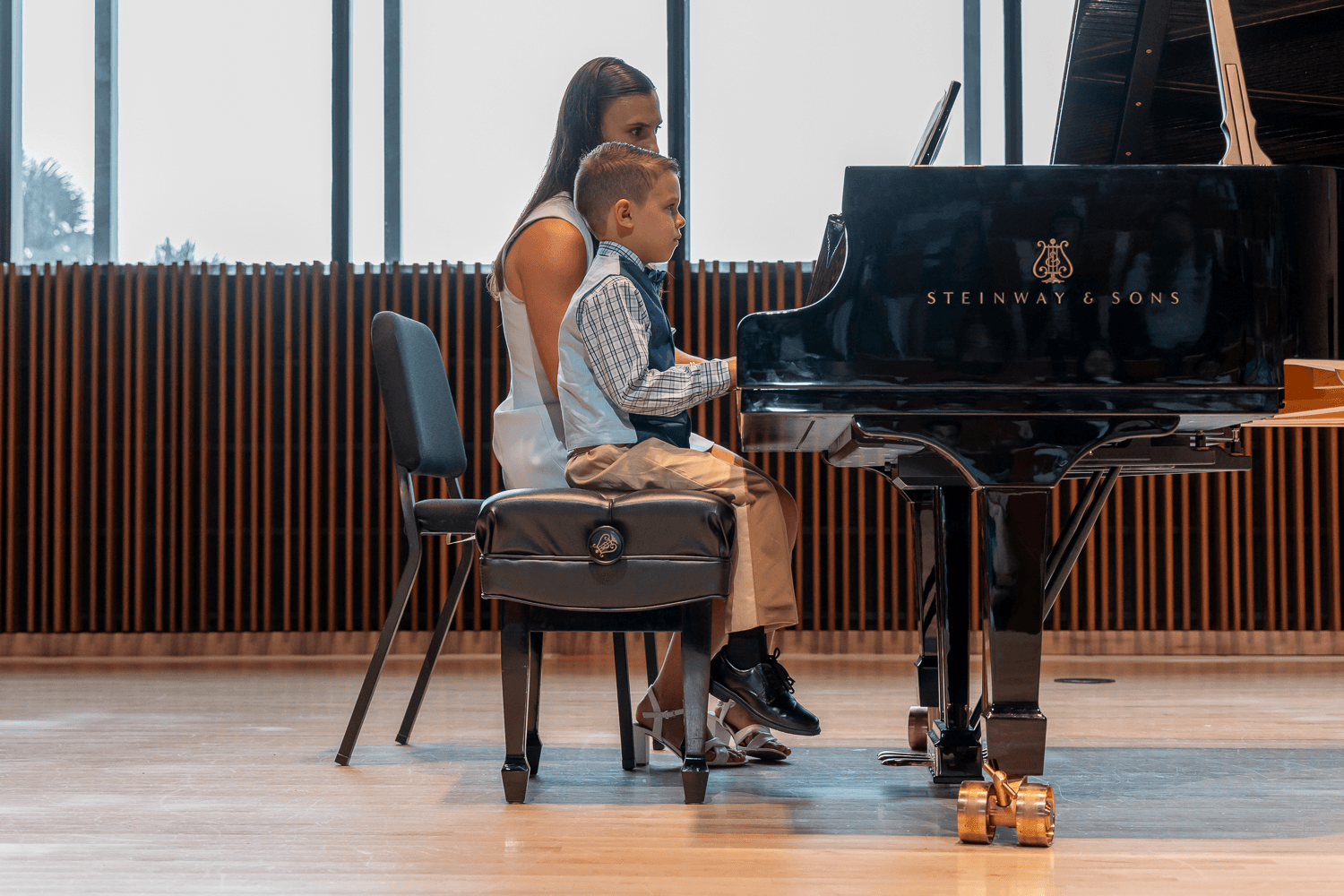 Student and Teacher at Recital