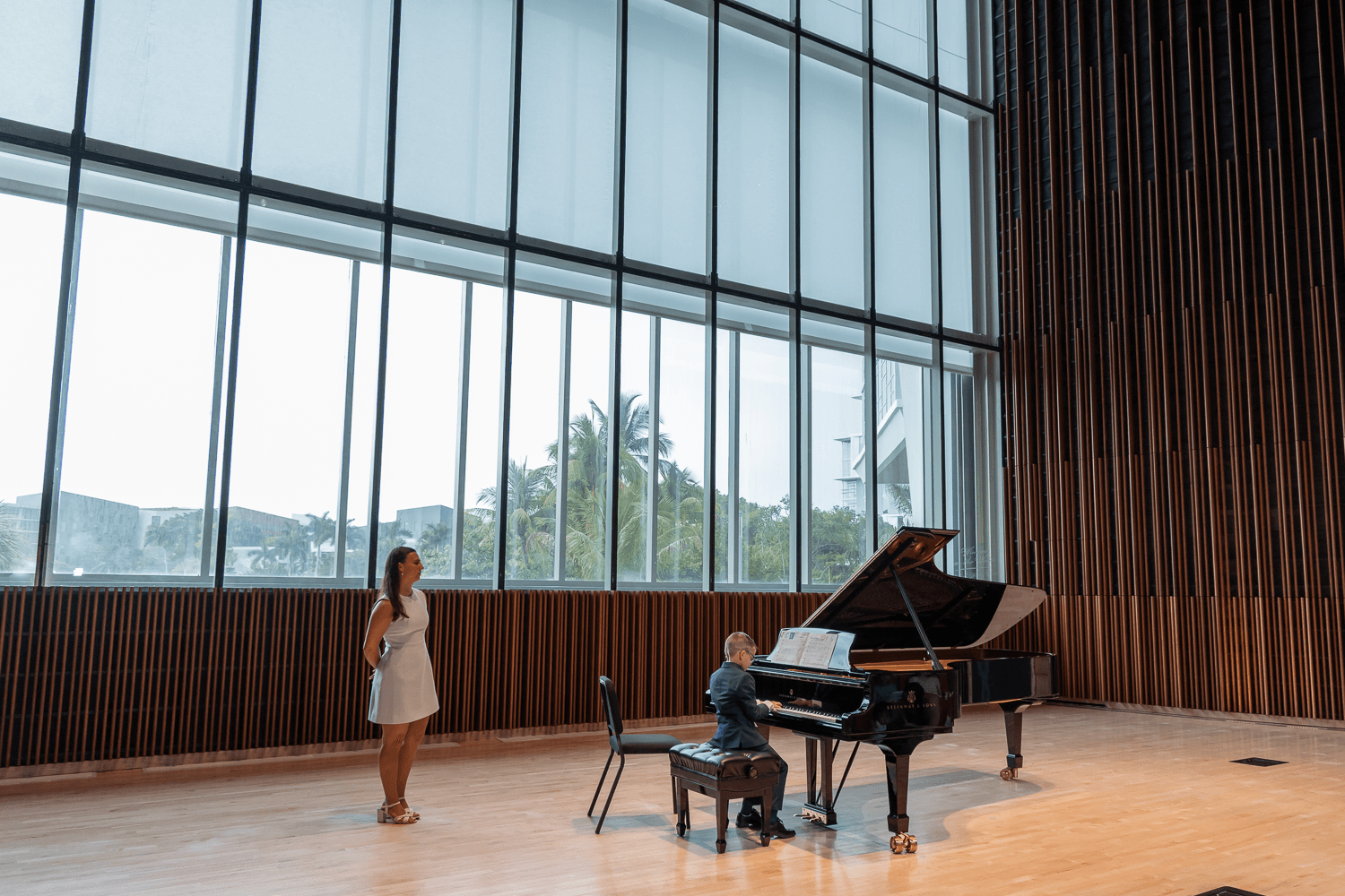 Student and Teacher at Recital