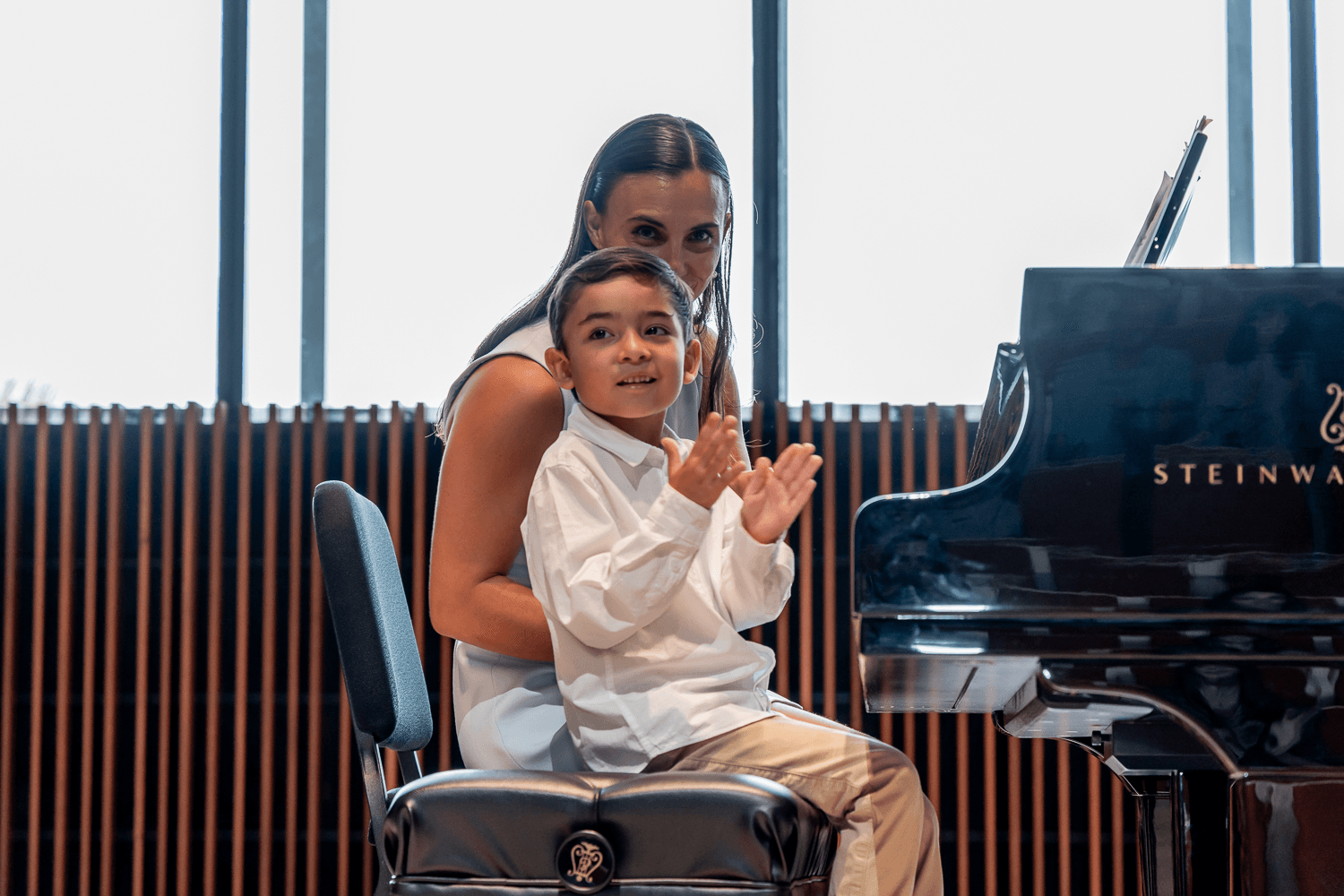 Student and Teacher at Recital