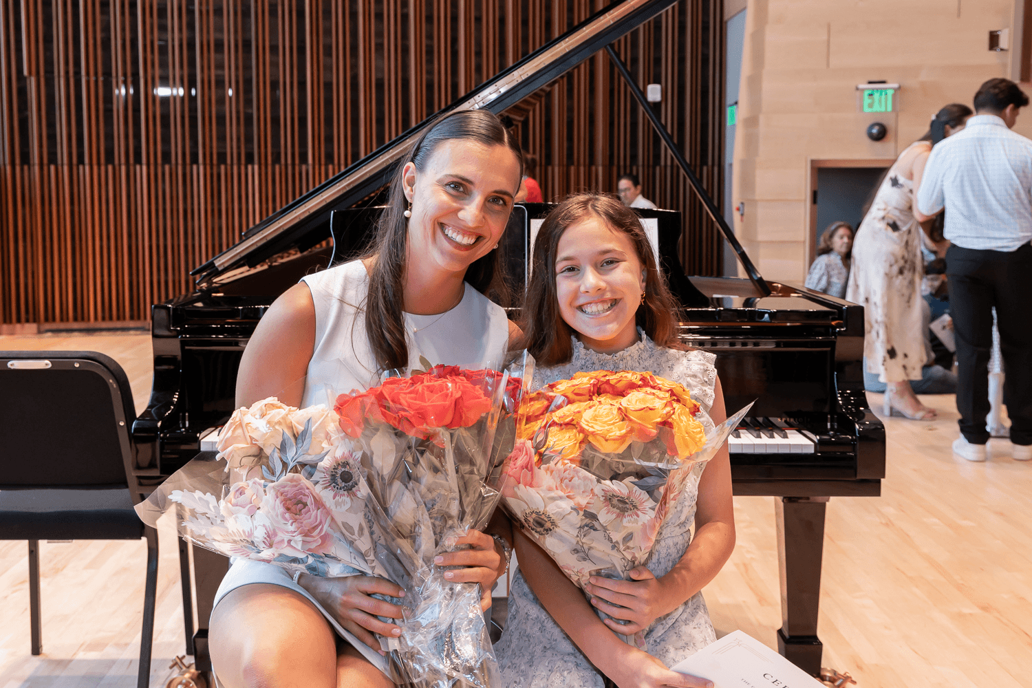 Student and Teacher at Recital