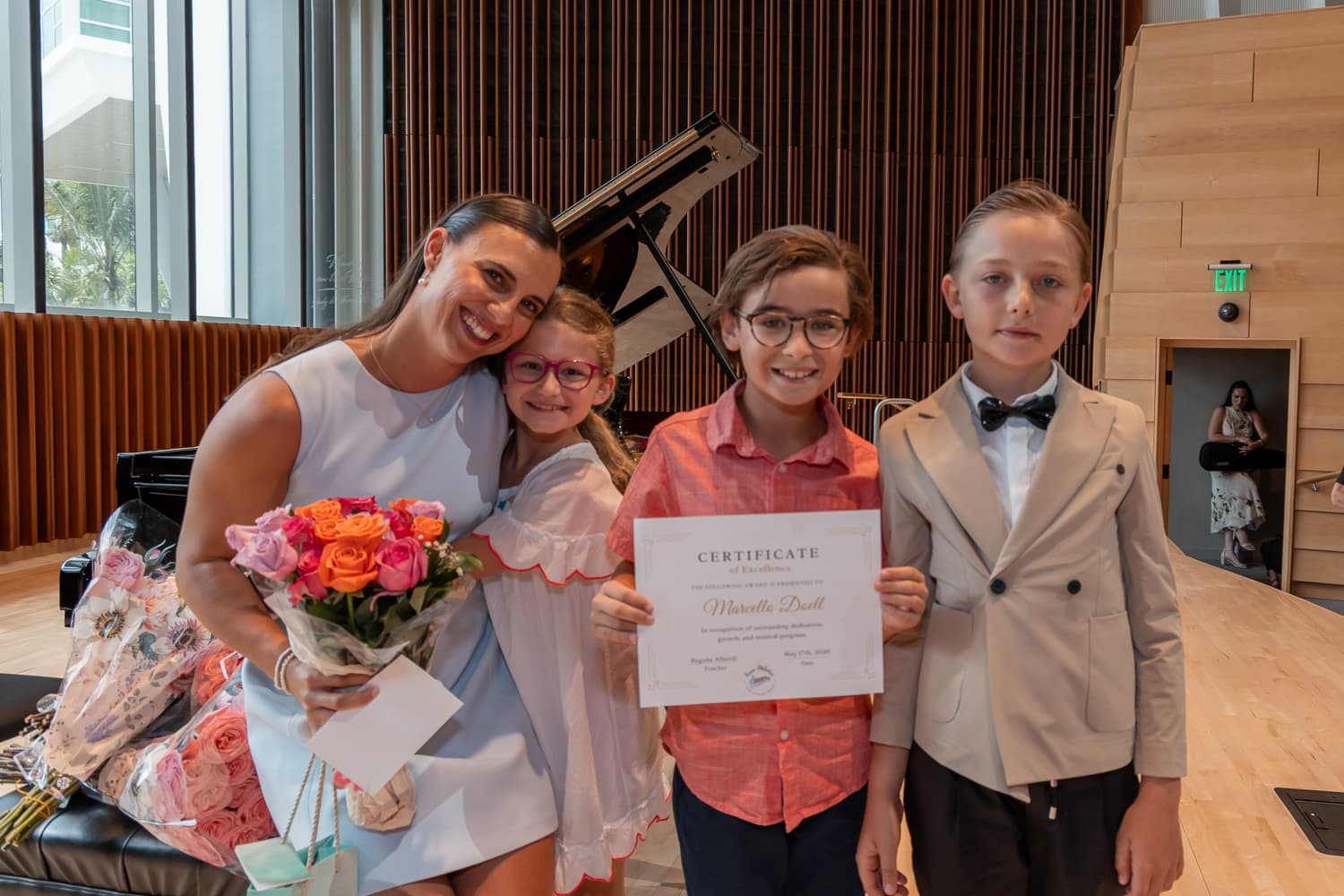 Student and Teacher at Recital