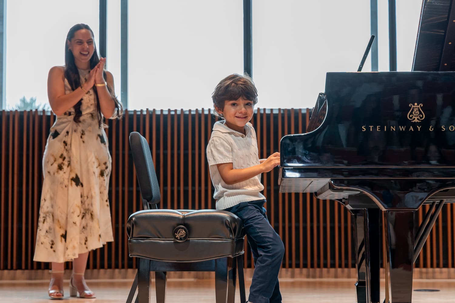 Student and Teacher at Recital