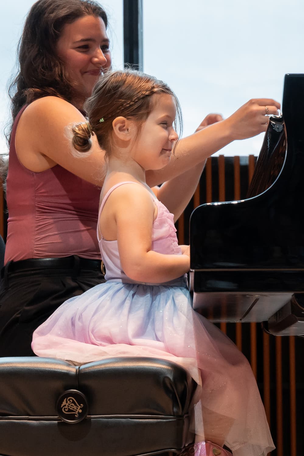Student and Teacher at Recital