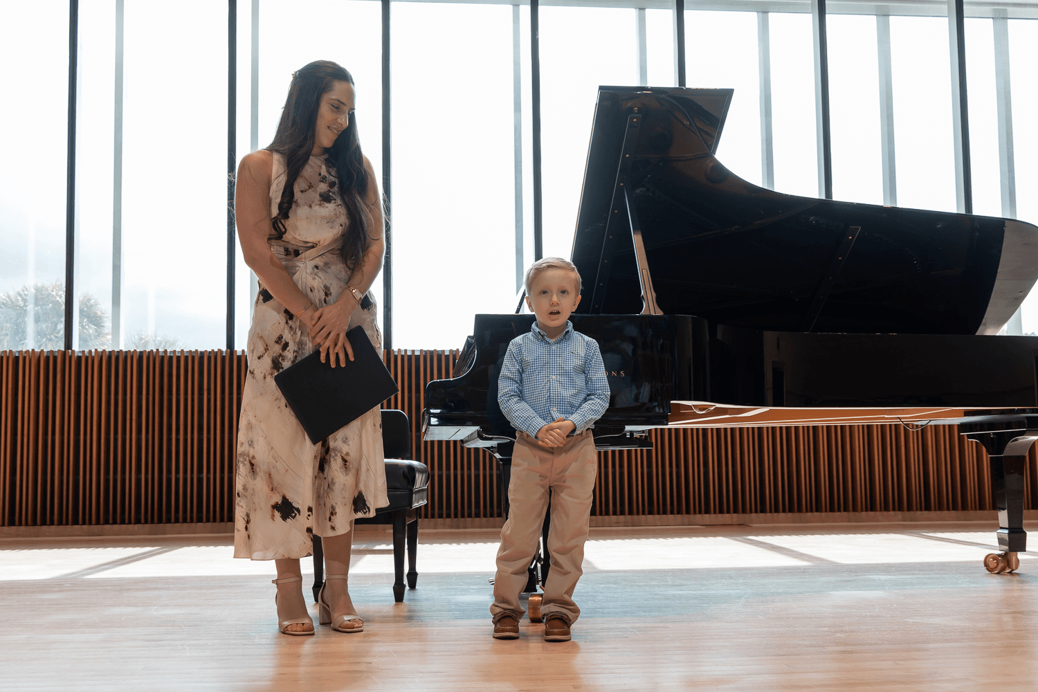 Student and Teacher at Recital