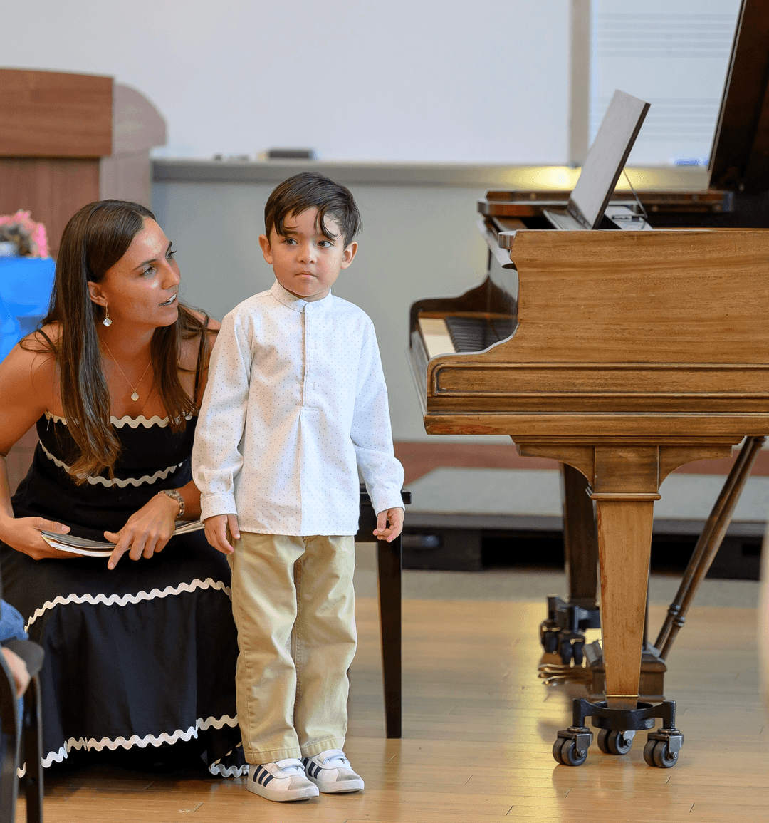 Begoña Teaching Piano