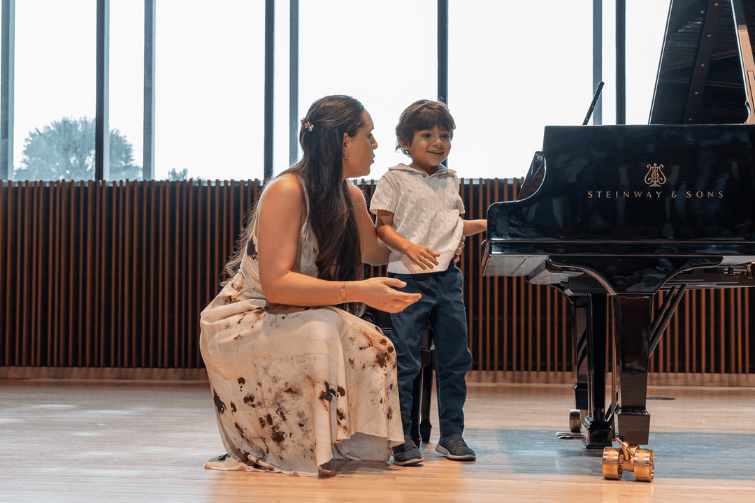 Begoña Teaching Piano